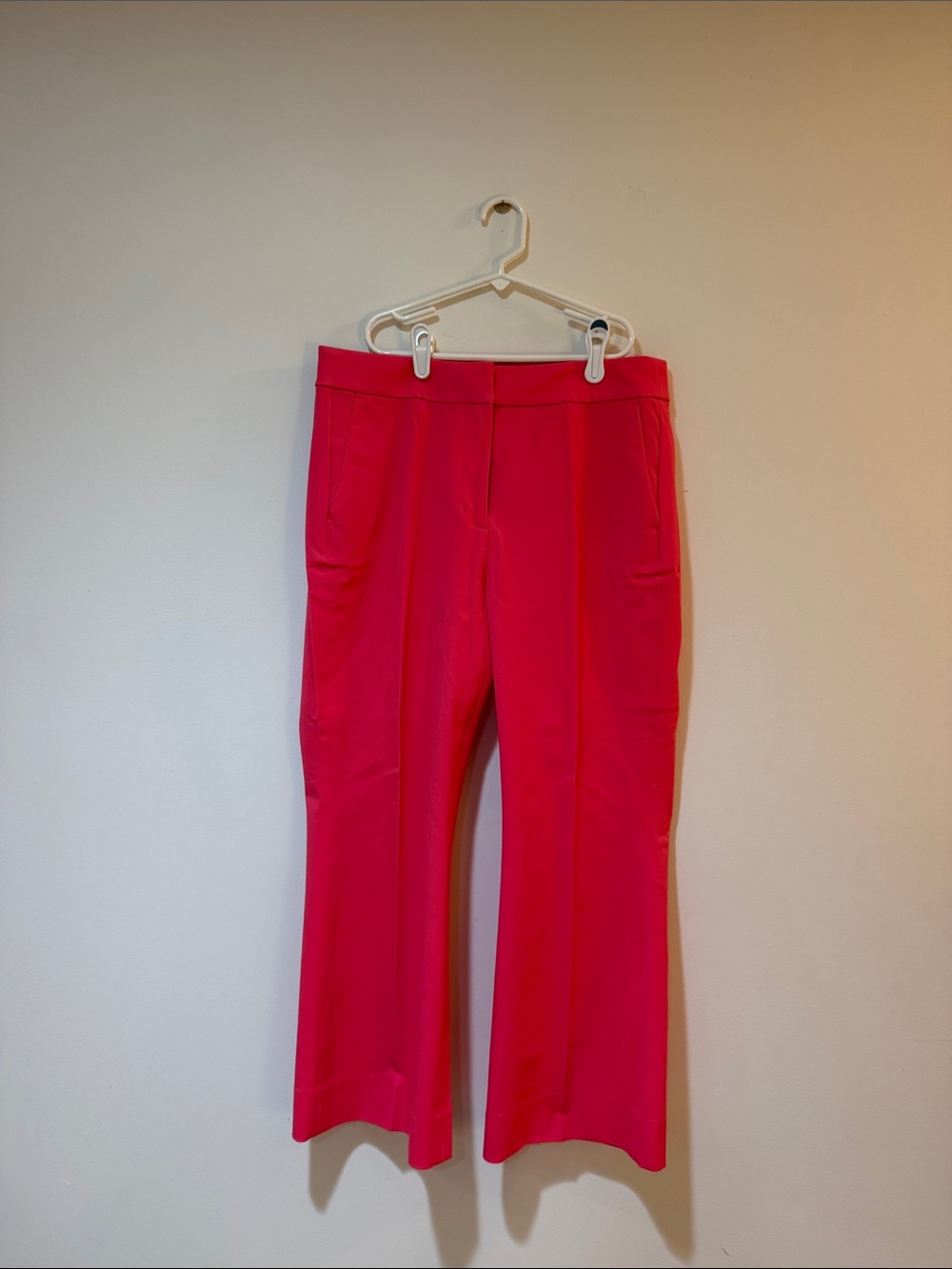 J. Crew Vibrant Pink Boot-Cut Pants